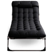 VENUS kerti dönthető napozóágy, fekete