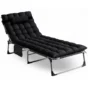 VENUS kerti dönthető napozóágy, fekete