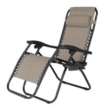 Összecsukható kerti relax fotel President, bézs