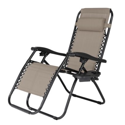 Összecsukható kerti relax fotel President, bézs