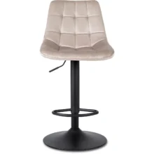 Bárszék ARCOS bézs bársony/fekete