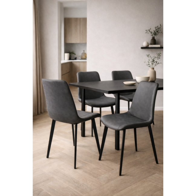 AIDA étkezőszék,  sötétszürke