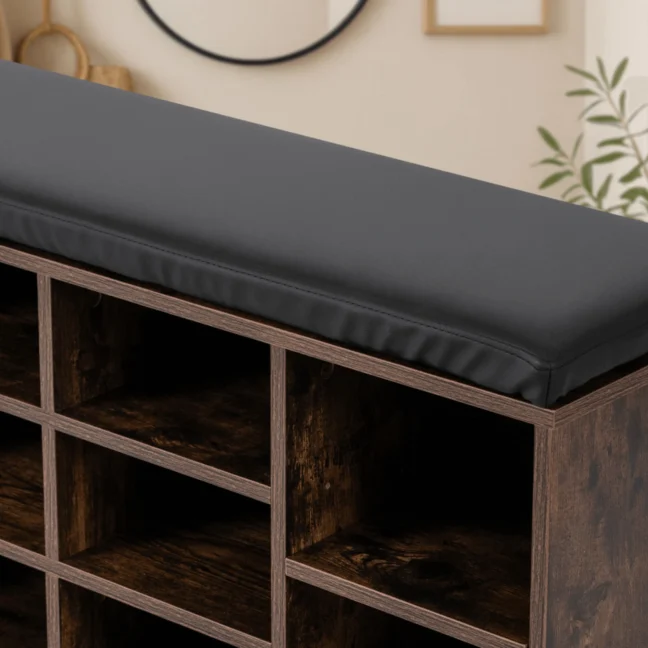 AXEL cipőszekrény, rusztikus tölgy/fekete