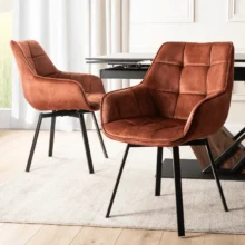 Forgó étkezőszék LUNA, rudy bársony