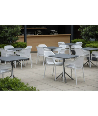 Kültéri terasz asztal PRATO 70×70, sötétszürke