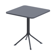 Kültéri terasz asztal PRATO 70×70, sötétszürke
