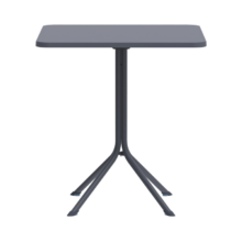 Kültéri terasz asztal PRATO 70×70, sötétszürke