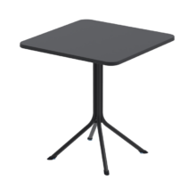 Kültéri terasz asztal PRATO 70×70, fekete