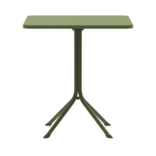Kültéri terasz asztal PRATO 70×70, zöld
