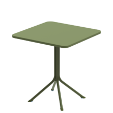Kültéri terasz asztal PRATO 70×70, zöld