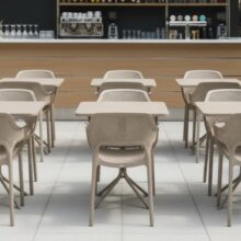 Kültéri terasz asztal PRATO 70×70, bézs