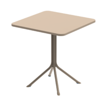 Kültéri terasz asztal PRATO 70×70, bézs