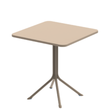 Kültéri terasz asztal PRATO 70×70, bézs