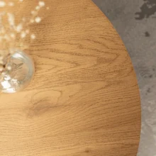 MAYLIN MAX kör alakú dohányzóasztal, tölgy