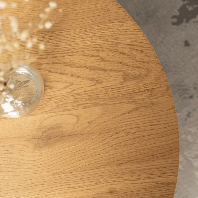 MAYLIN MAX kör alakú dohányzóasztal, tölgy