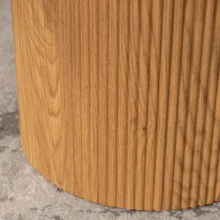 MAYLIN MAX kör alakú dohányzóasztal, tölgy