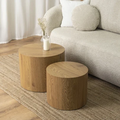 LEILA dohányzóasztal szett, natúr