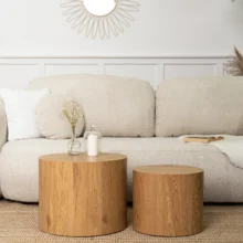 LEILA dohányzóasztal szett, natúr