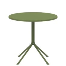 Kültéri kerek terasz asztal PRATO-R 75×80, zöld