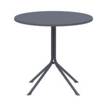 Kültéri kerek terasz asztal PRATO-R 75×80, fekete