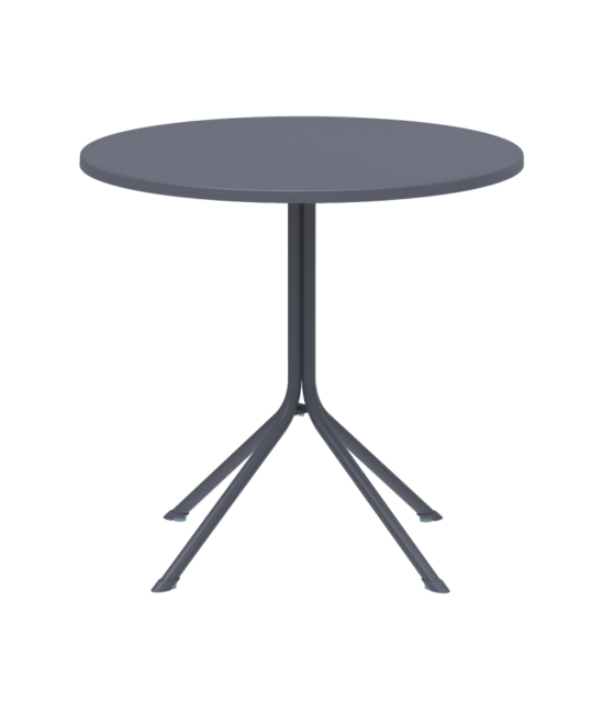 Kültéri kerek terasz asztal PRATO-R 75×80, fekete