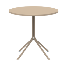 Kültéri kerek terasz asztal PRATO-R 75×80, bézs