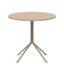 Kültéri kerek terasz asztal PRATO-R 75×80, bézs
