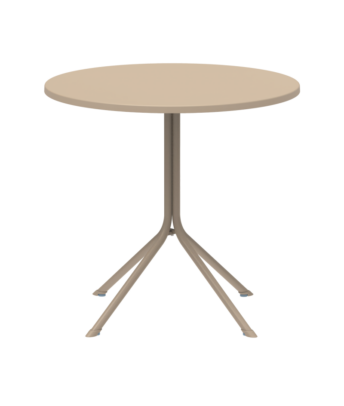 Kültéri kerek terasz asztal PRATO-R 75×80, bézs