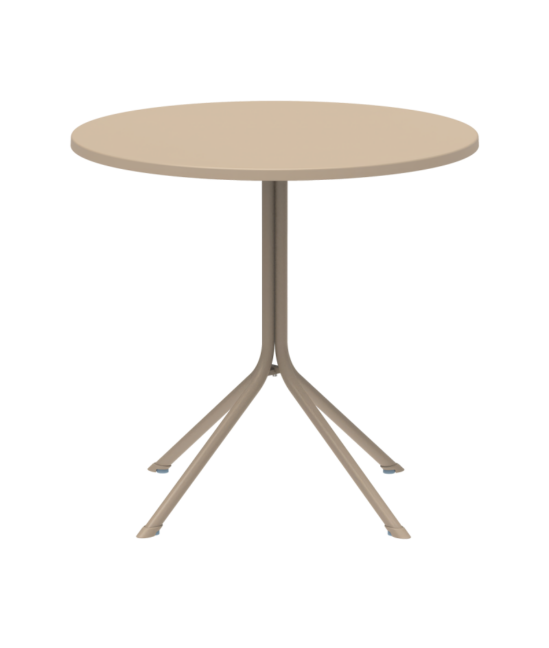 Kültéri kerek terasz asztal PRATO-R 75×80, bézs