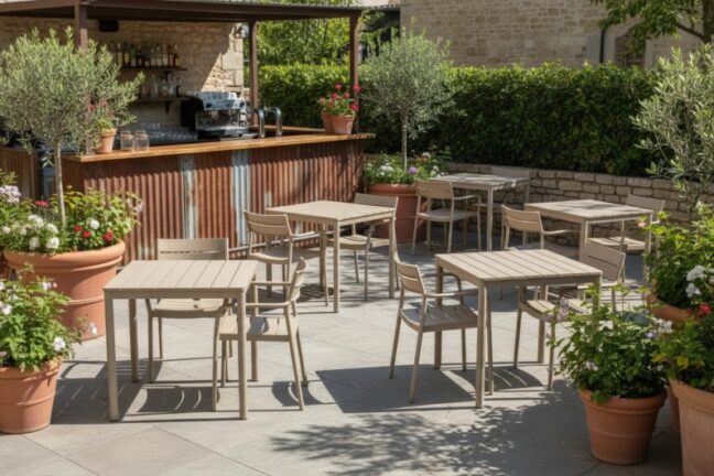 Capri Arm kültéri szék, bézs