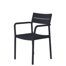 Capri Arm kültéri szék, fekete