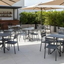 Capri Arm kültéri szék, fekete