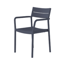 Capri Arm kültéri szék, sötétszürke