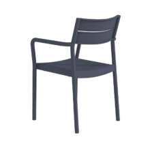 Capri Arm kültéri szék, sötétszürke