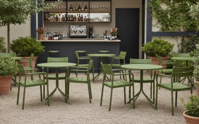 Capri Arm kültéri szék, zöld