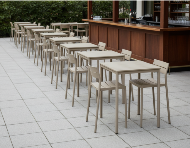 Capri Bar kültéri bárszék, bézs