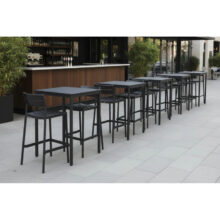 Capri Bar kültéri bárszék, fekete