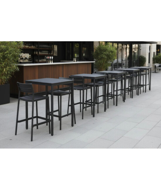 Capri Bar kültéri bárszék, fekete