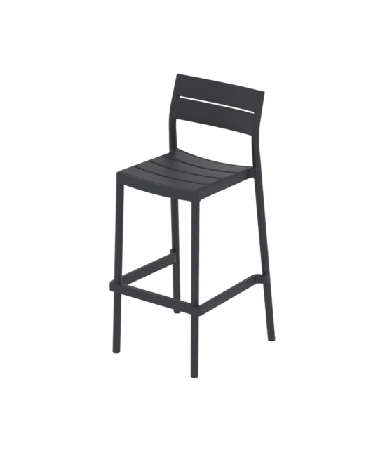 Capri Bar kültéri bárszék, fekete