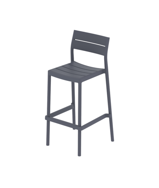 Capri Bar kültéri bárszék, sötétszürke