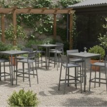 Capri Bar kültéri bárszék, sötétszürke