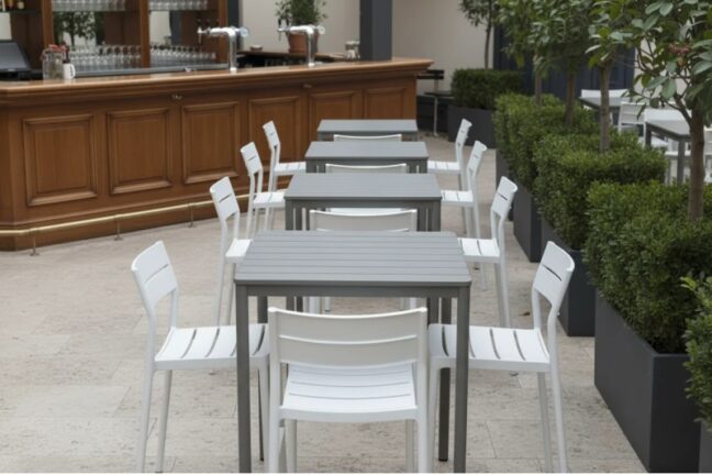 Capri Bar kültéri bárszék, fehér