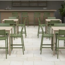 Capri Bar kültéri bárszék, zöld