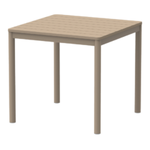 Terrazza kültéri asztal 80×80, bézs