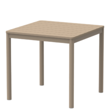 Terrazza kültéri asztal 80×80, bézs