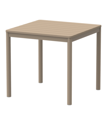 Terrazza kültéri asztal 80×80, bézs