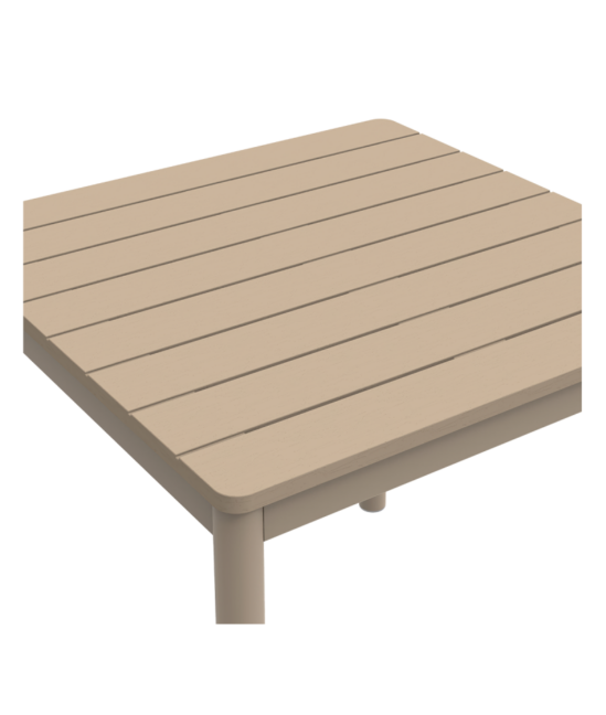 Terrazza kültéri asztal 80×80, bézs