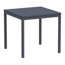 Terrazza kültéri asztal 80×80, sötétszürke
