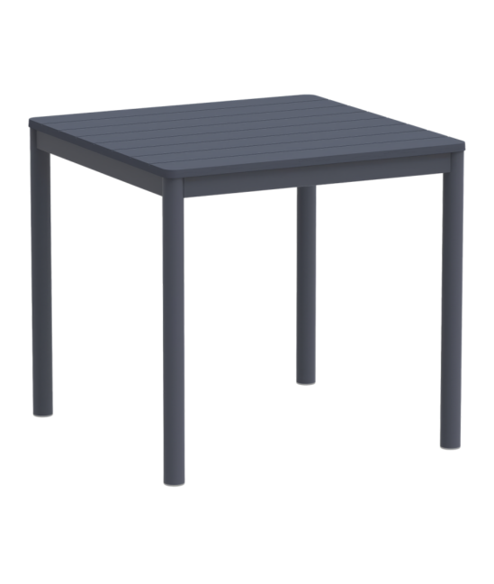 Terrazza kültéri asztal 80×80, sötétszürke