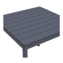Terrazza kültéri asztal 80×80, sötétszürke